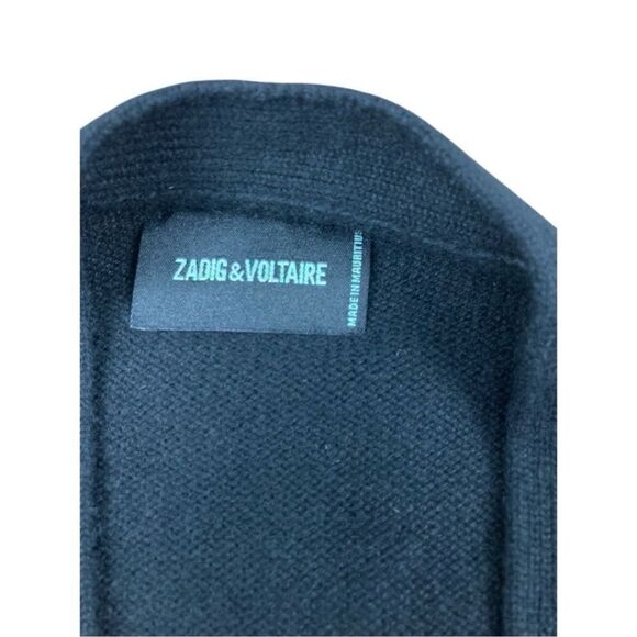 ZADIG + VOLTAIRE MIRKA BIJOU STAR BUTTON CARDIGAN - Picture 9 of 9